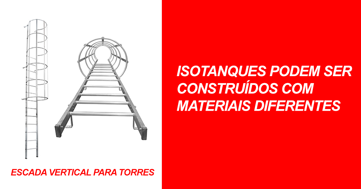 Isotanques podem ser construídos com materiais diferentes