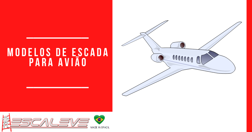 Modelos de escada para avião