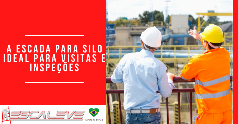 A escada para silo ideal para visitas e inspeções