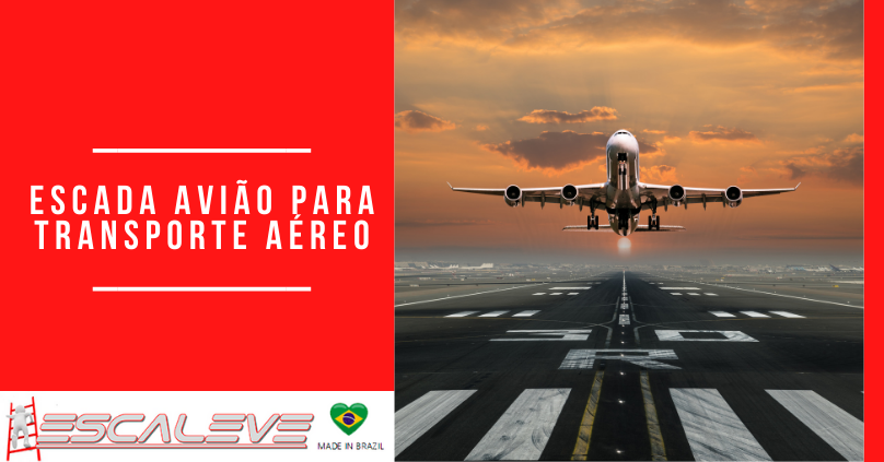 Escada para Avião transporte aéreo