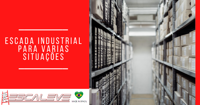 Escada industrial para varias situações